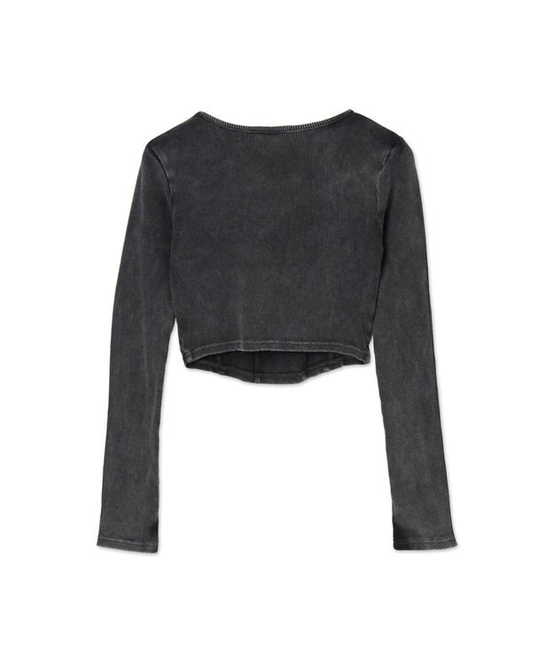 WEGO ヴィンテージウォッシュコルセットデザイントップス スミクロ