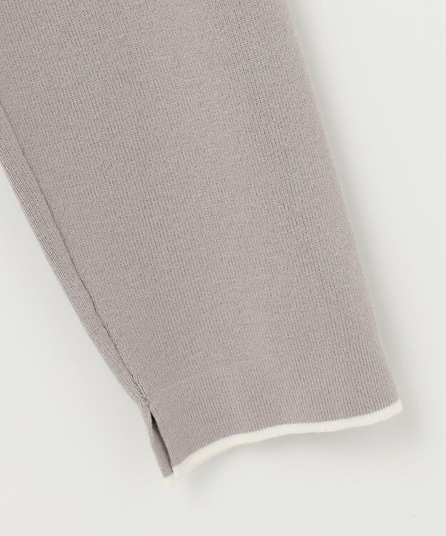 J.PRESS LADIES 【洗える】 レーヨンストレッチフルニードル ニット ベージュ系