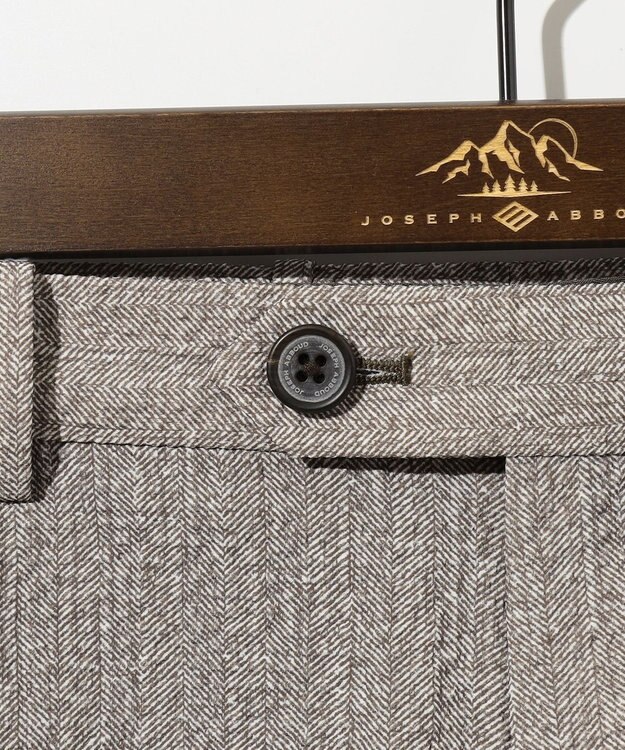 JOSEPH ABBOUD 【ウエストも伸びる！ストレッチ・洗える・軽量・防しわ・速乾・エコ撥水】ライトウェーブパンツ ベージュ系