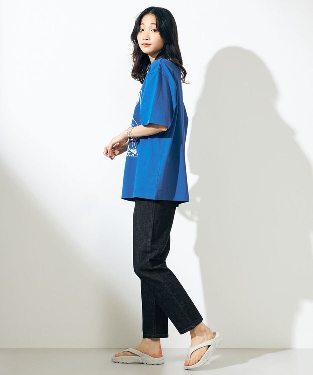 SHARE PARK MENS 【UNISEX】UVカット アートコラボTシャツ〈HIKING〉 ブルー