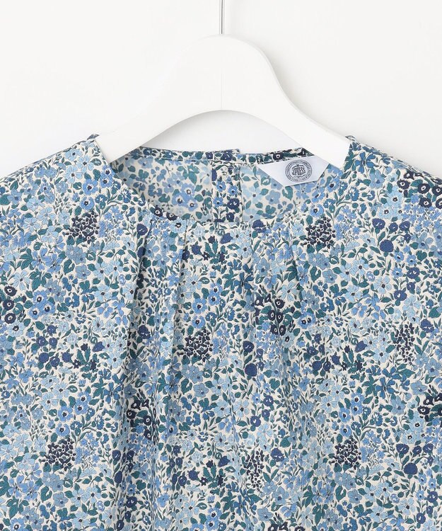 J.PRESS LADIES L 【洗える】LIBERTY Joanna Louise/Phoebe クルーネック ブラウス ブルー系5