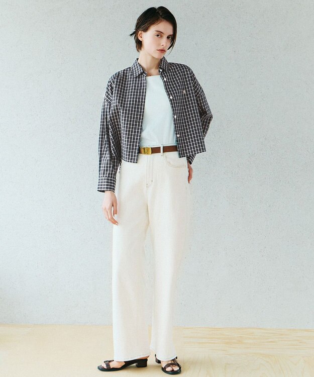 ANY 【POLO BCS別注】プレッピークロップドシャツ ブラックチェック