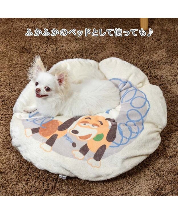 PET PARADISE ディズニー トイストーリー 遠赤外線 くつろぎマット Ｓ ホワイト×ブルー