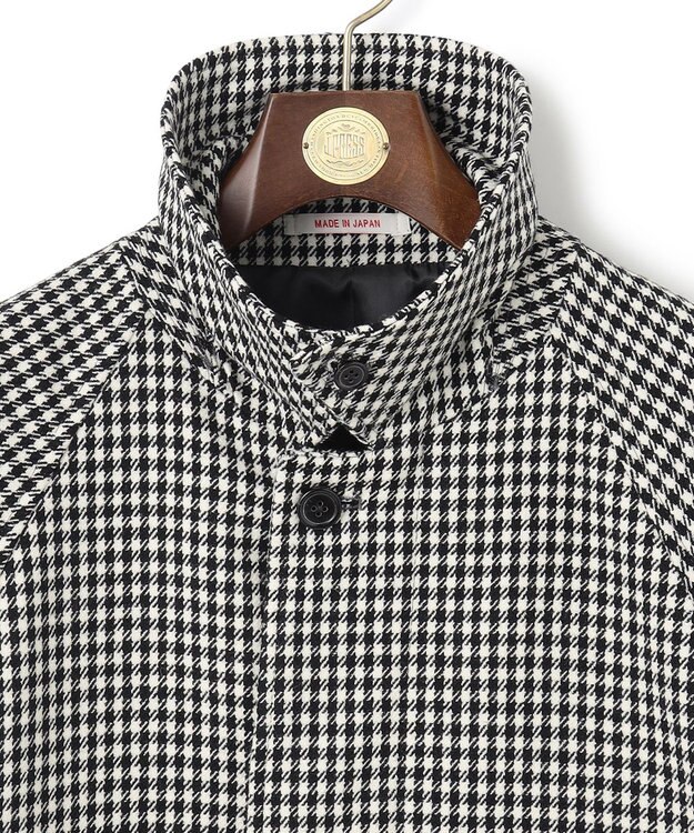 J.PRESS MEN 【J.PRESS ORIGINALS】T/W LIGHT TWEED BALMACAAN COAT / JAPAN MADE ブラック系3
