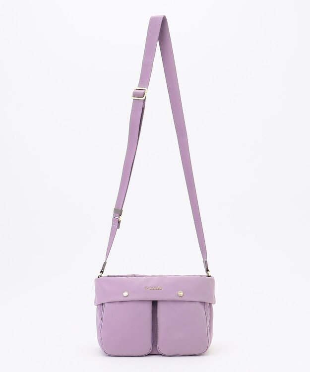 LA BAGAGERIE ダブルフロントポケットショルダー ライトパープル