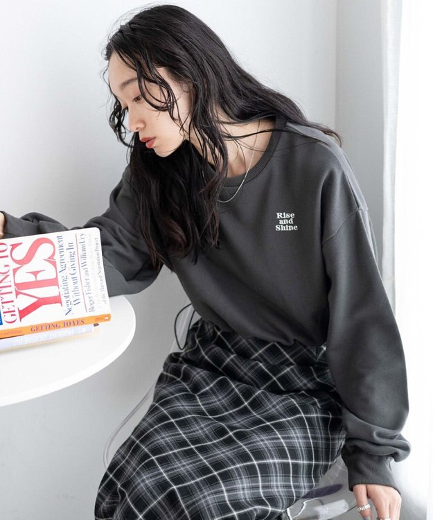 WEGO ドロストデザインPOスウェット スミクロ