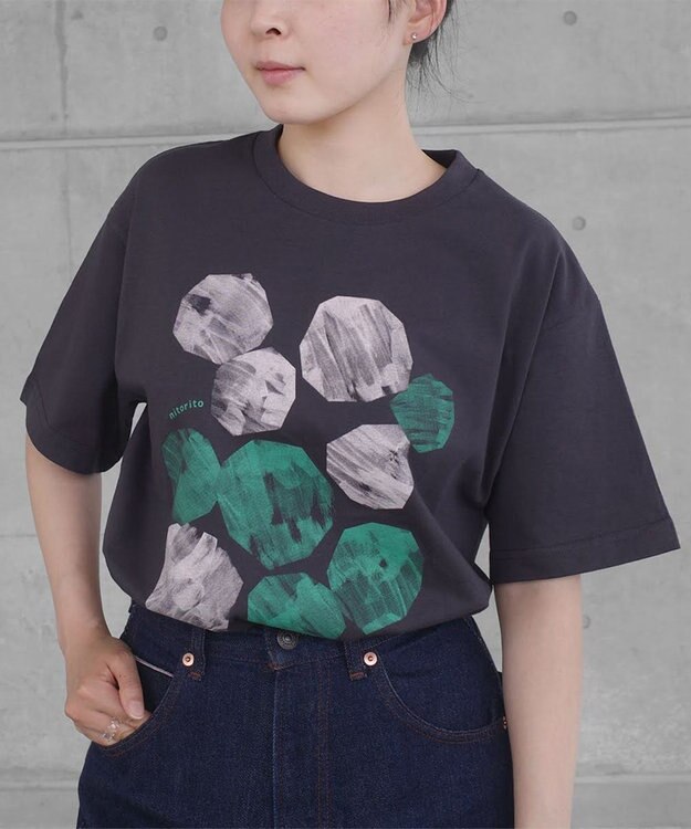 nitorito 【UNISEX】stone Tシャツ green