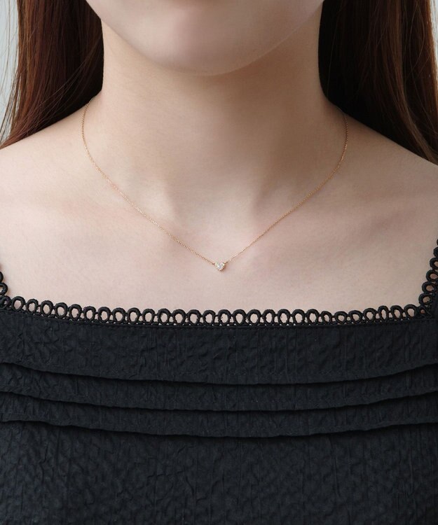 TOCCA 【WEB限定】FULL OF LOVE NECKLACE K10 ダイヤモンド ネックレス ピンクゴールド系