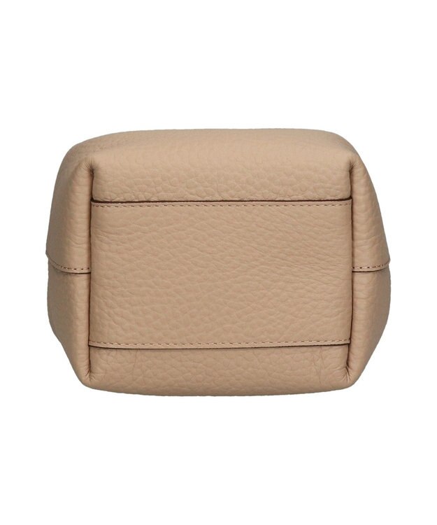 INTER-CHAUSSURES 【LORISTELLA】シュリンクレザーバケットバッグ ライトベージュ