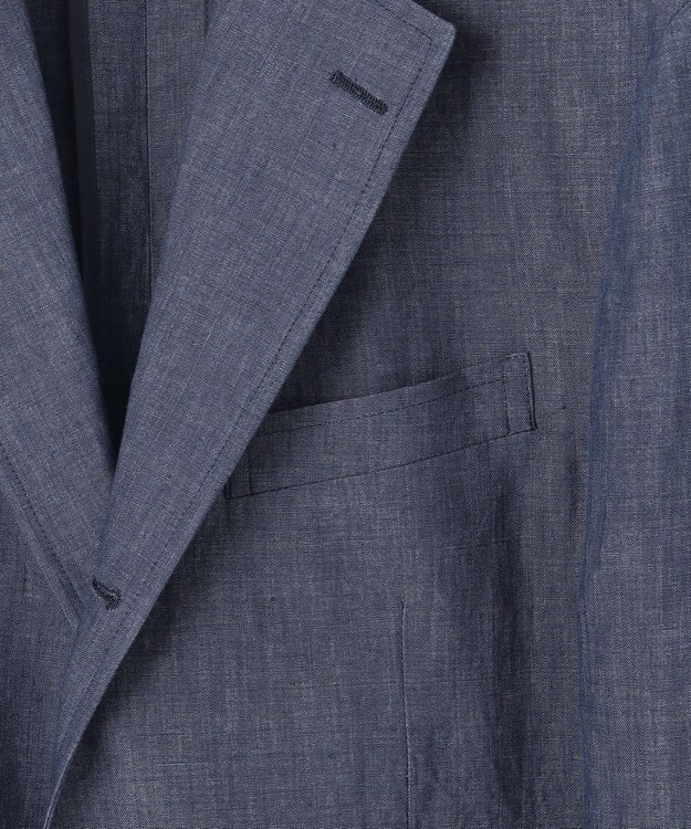 J.PRESS MEN 【WEB・一部店舗限定】リネンキャンブリック ジャケット ネイビー系
