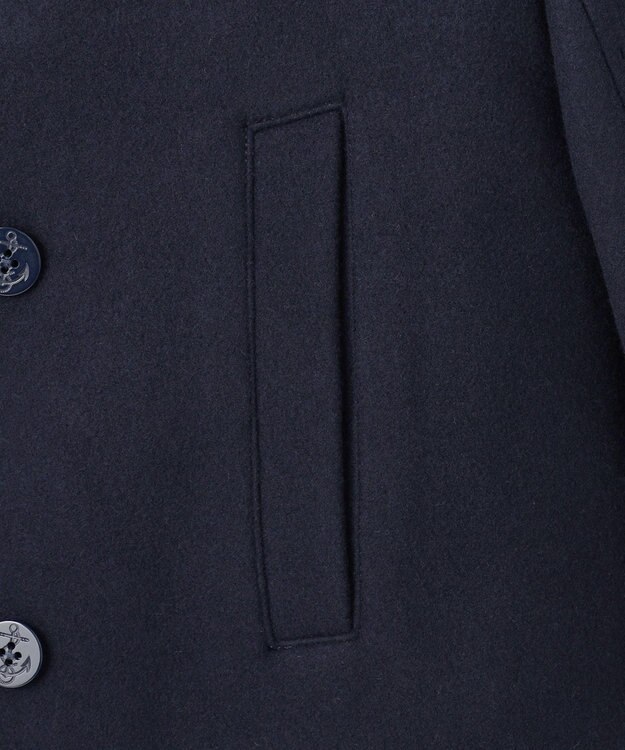 J.PRESS YORK STREET 【UNISEX】メルトン Pコート ネイビー系