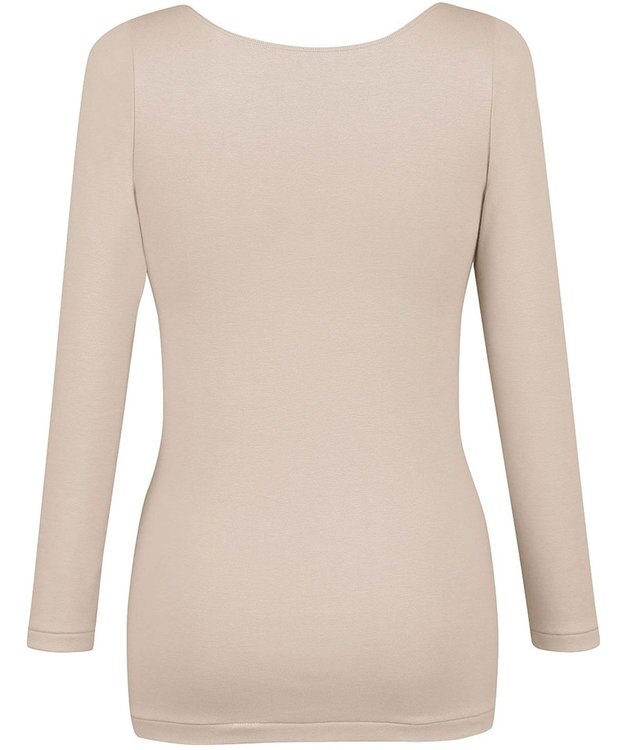 Wing あったかインナー オーガニックコットン混 やわらかくやさしい肌ざわり 【綿の贅沢オーガニック】 綿混 保温性 8分袖 長袖 秋 冬 EL4831ウイング／ワコール ベージュ