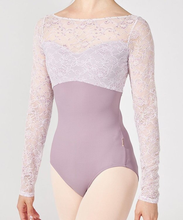 Chacott 【Nela ライン】ロングスリーブレオタード ライラック