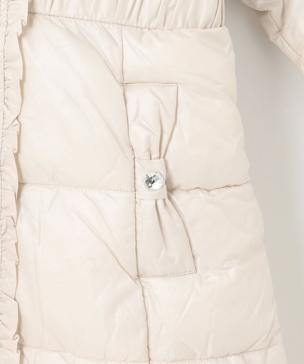 ANY KIDS 【洗濯機OK】中綿 Aライン コート ミルキーベージュ