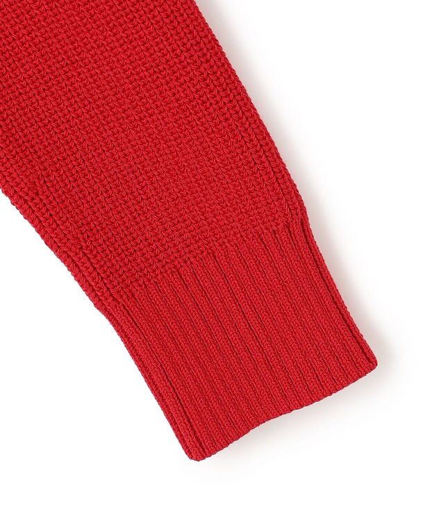 BEIGE， HELIODOR / スポンディッシュマリンボタンニット Red