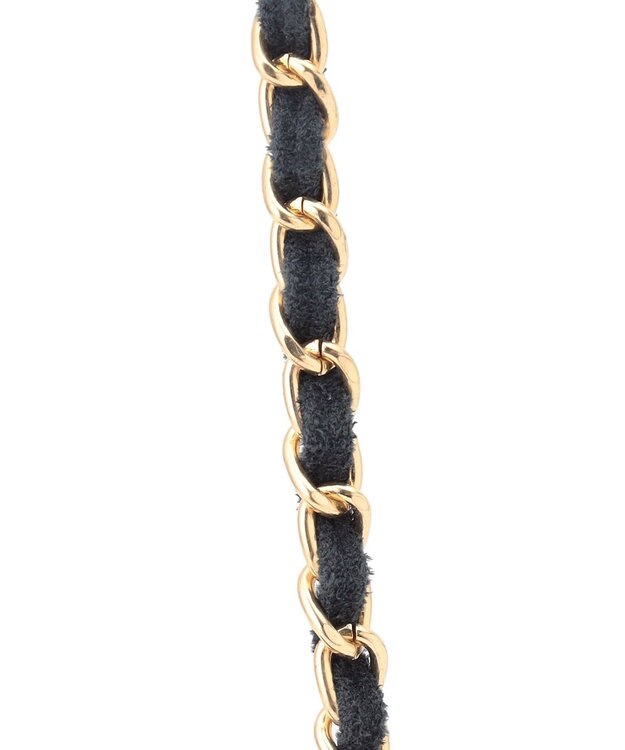 23区 スエード キルティング ショルダーバッグ ダルブルー系