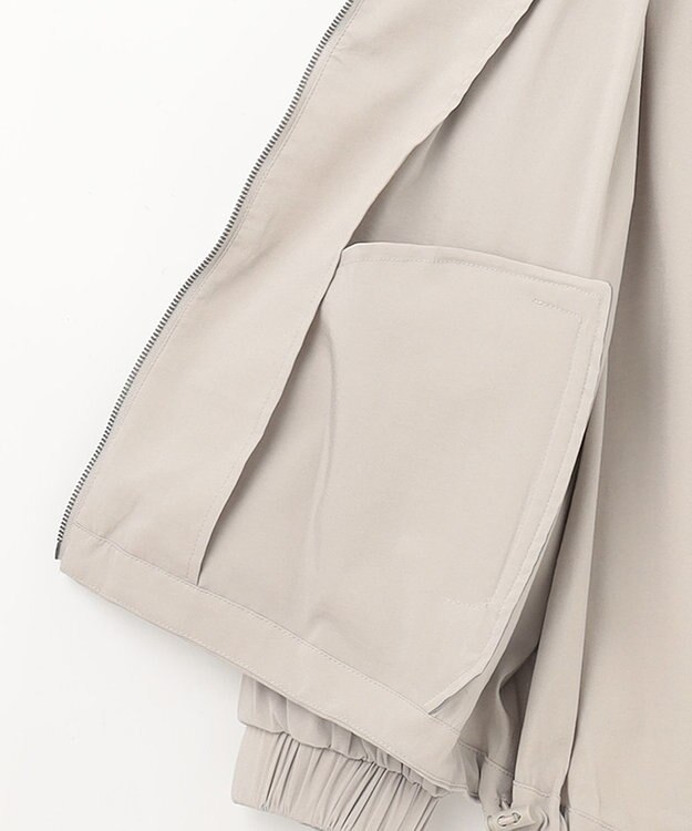 ANY 【洗濯機可能/接触冷感/UVケア/イージーケア】清涼リラックスブルゾン グレージュ