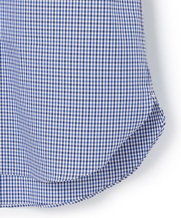 J.PRESS MEN 【PREMIUM PLEATS / 形態安定】ピンオックス カラーミックスギンガム / B.D. ブルー系3