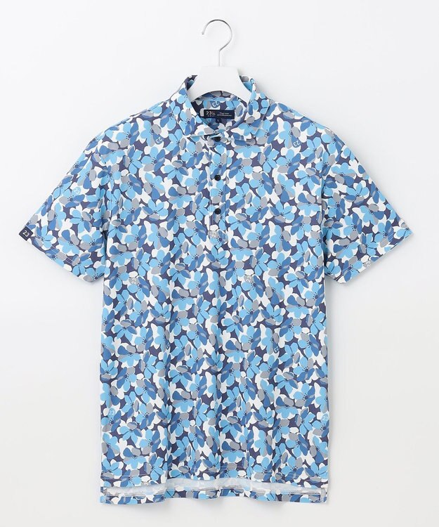 23区GOLF 【MEN】ＳＡＫＵＲＡモチーフプリント 半袖シャツ ネイビー系5