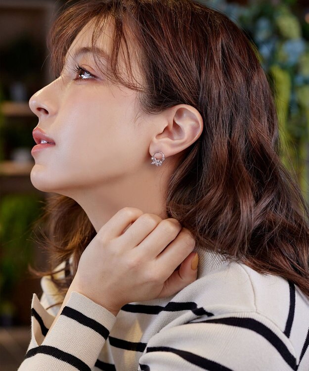 Tiaclasse 【金属アレルギー対応】バタフライサークルピアス シルバー