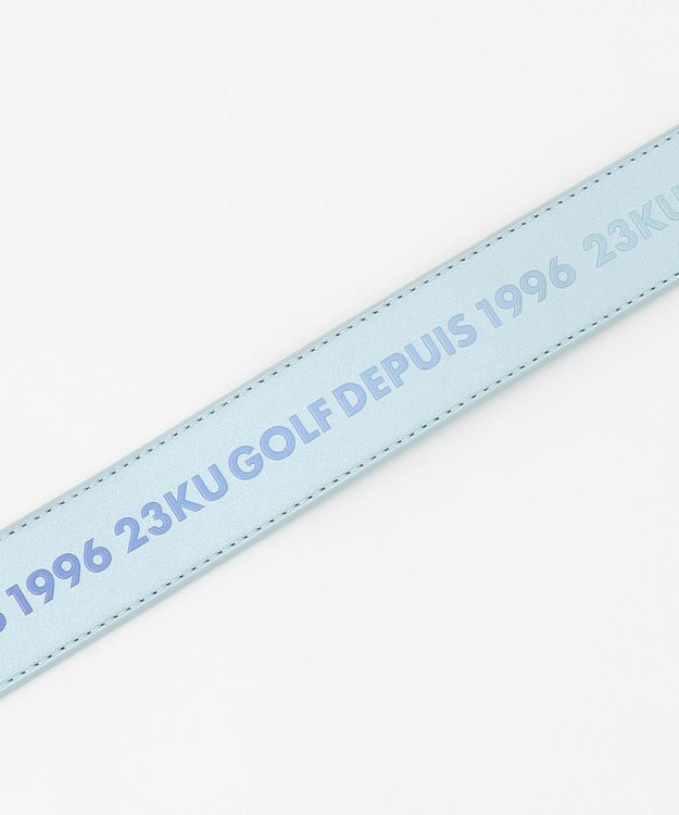 23区GOLF 【WOMEN】グラデーション合皮ロゴベルト スカイブルー系