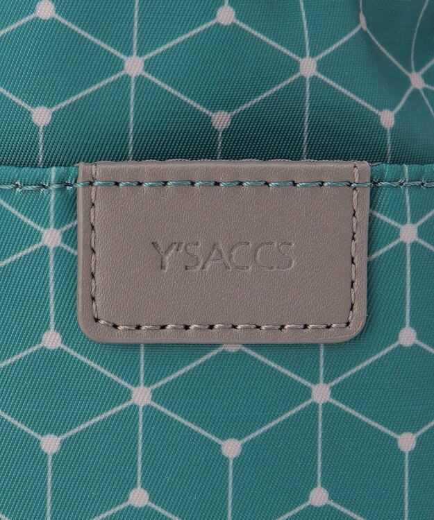 Y'SACCS キュービック×ポイントドット　2WAYトート＆ショルダー　Sサイズ ブルー