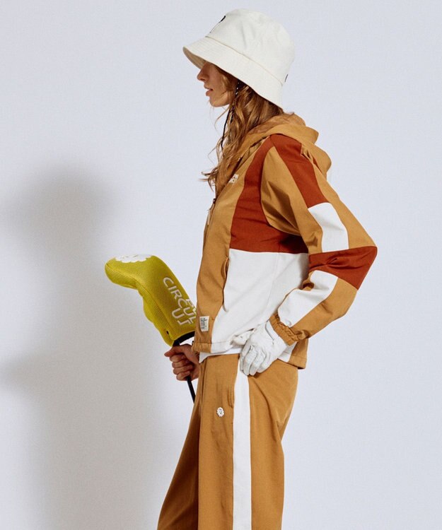 PW CIRCULUS 【ストレッチ素材】【WOMEN】トラックジャケット ゴルフウェア レディース ベージュ系