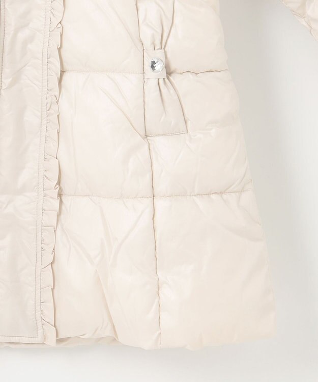 ANY KIDS 【洗濯機OK】中綿 Aライン コート ミルキーベージュ