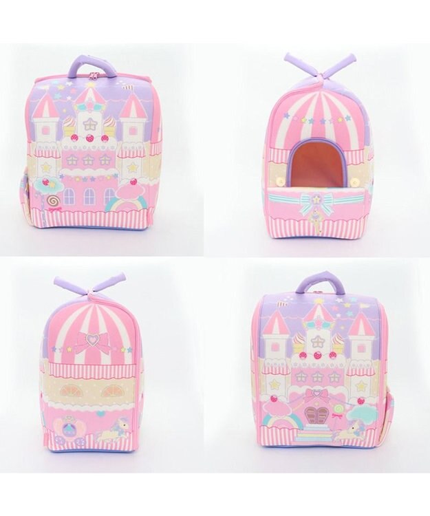 Mother garden マザーガーデン とことこおさんぽシリーズ ユニコーン 夢のお城 キャッスル ハウス 単品 ピンク（淡）