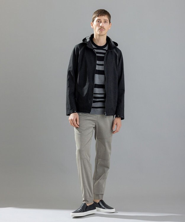 JOSEPH HOMME ブライトボーダーブロック　Tシャツ ブラック系