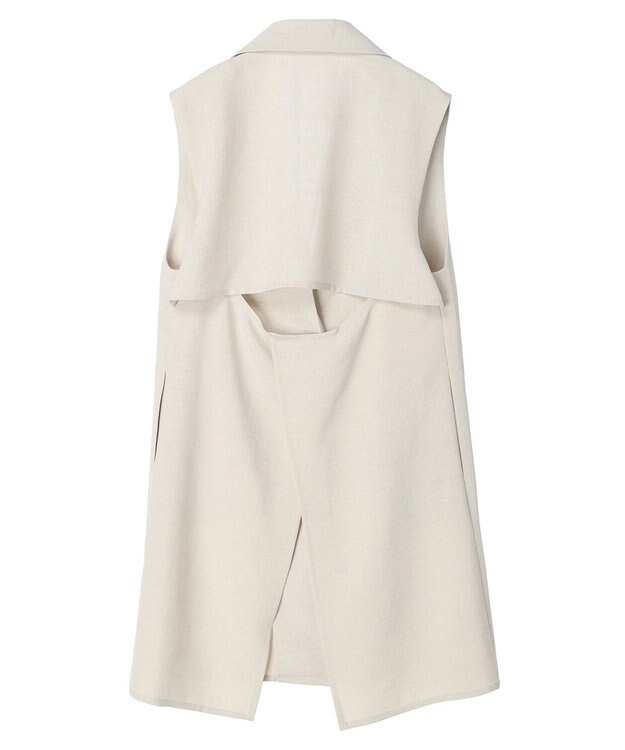 earth music&ecology バックデザインジレ Beige