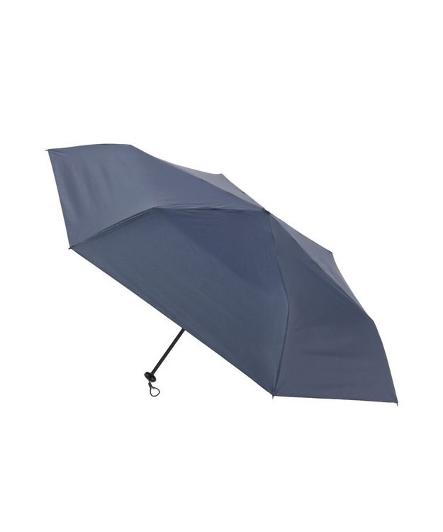 MOONBAT 【大きめ】晴雨兼用日傘 折りたたみ傘 無地／一級遮光 遮熱 UV ワイド54cm ネイビーブルー