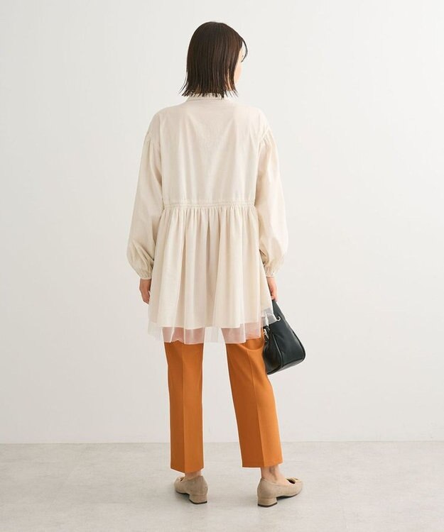 Green Parks 裾チュールレイヤードチュニック Beige