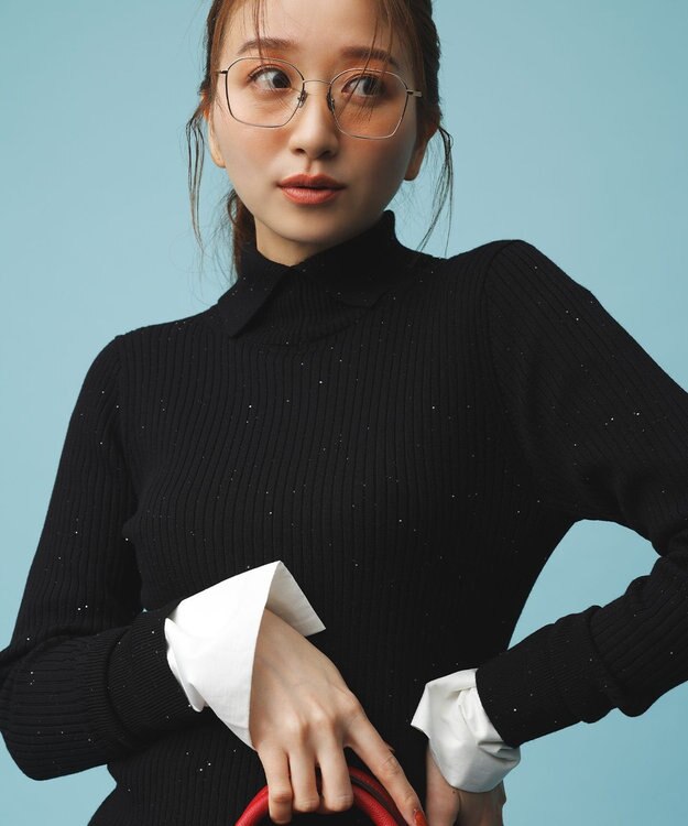 組曲 S コットンベア天竺 カフス袖ロングTシャツ アイボリー系