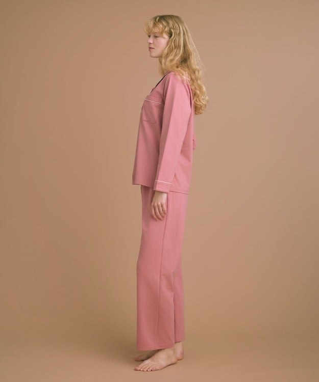 une nana cool 【綿100%】72/2 メガハイゲージパジャマ MADE WITH LIBERTY FABRIC ピンク