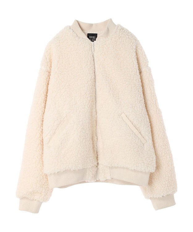 Green Parks ・Ｄｏｕｂｌｅ　Ｆｌａｇｓ　　ボアブルゾン Ivory