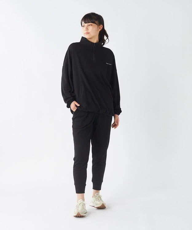 OP／FILA 【ocean pacific】 ハーフジッププルオーバー  スノーウェアレイヤー ブラック