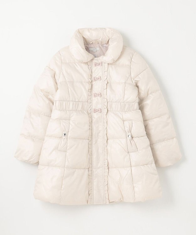 ANY KIDS 【洗濯機OK】中綿 Aライン コート ミルキーベージュ