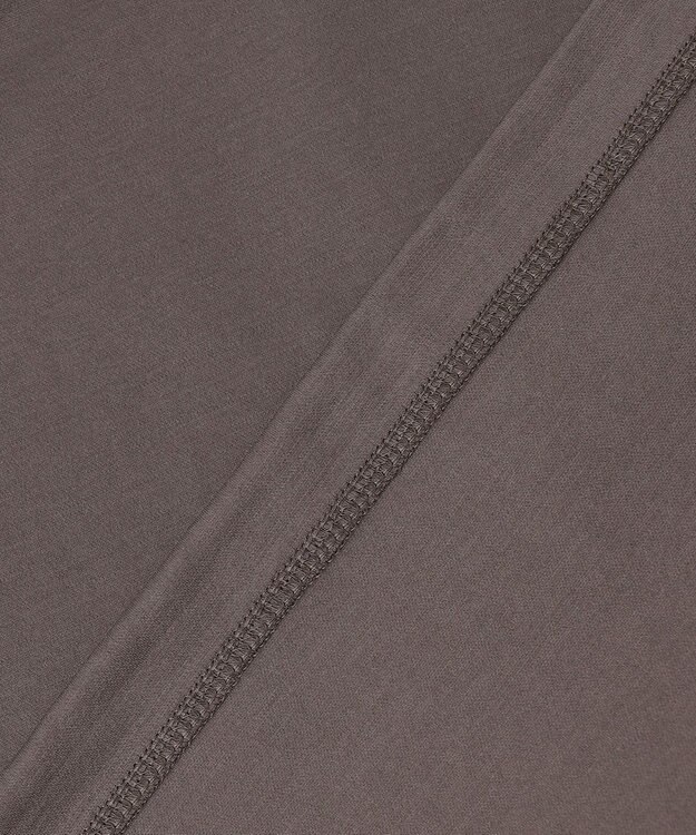 自由区 L 【洗える】ハイカウントクロップド丈 カットソー スレート