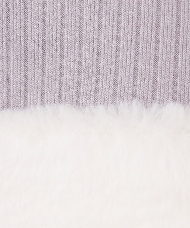 組曲 KIDS 【90-100㎝】ファー トレーナー ライトグレー系