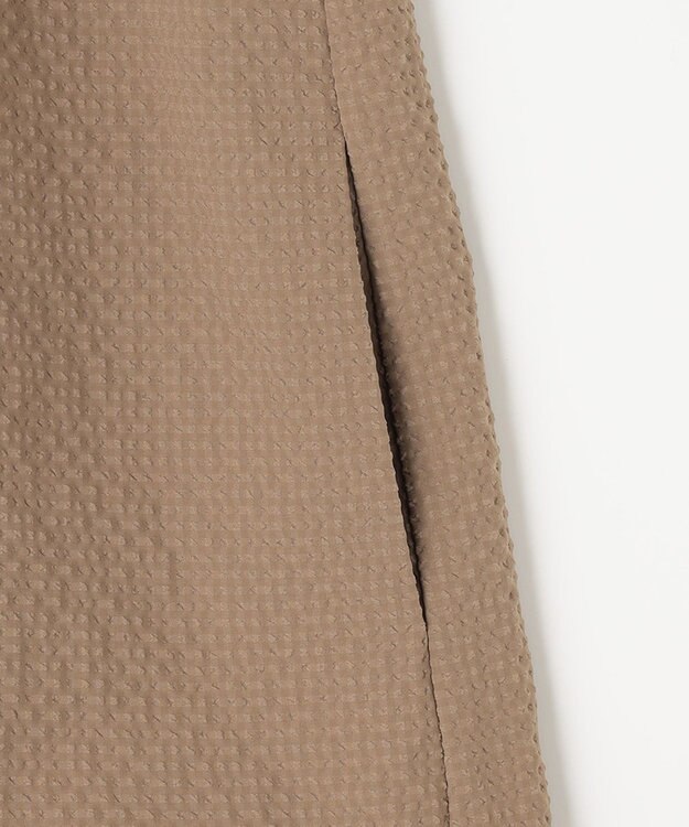 組曲 S 【洗える】サッカーブロード ワンピース ベージュ系