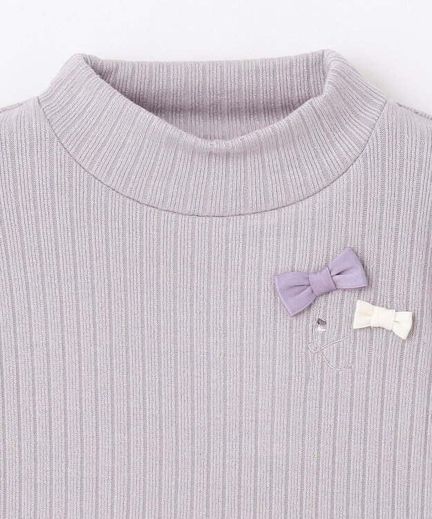 組曲 KIDS 【90-100㎝】ファー トレーナー ライトグレー系