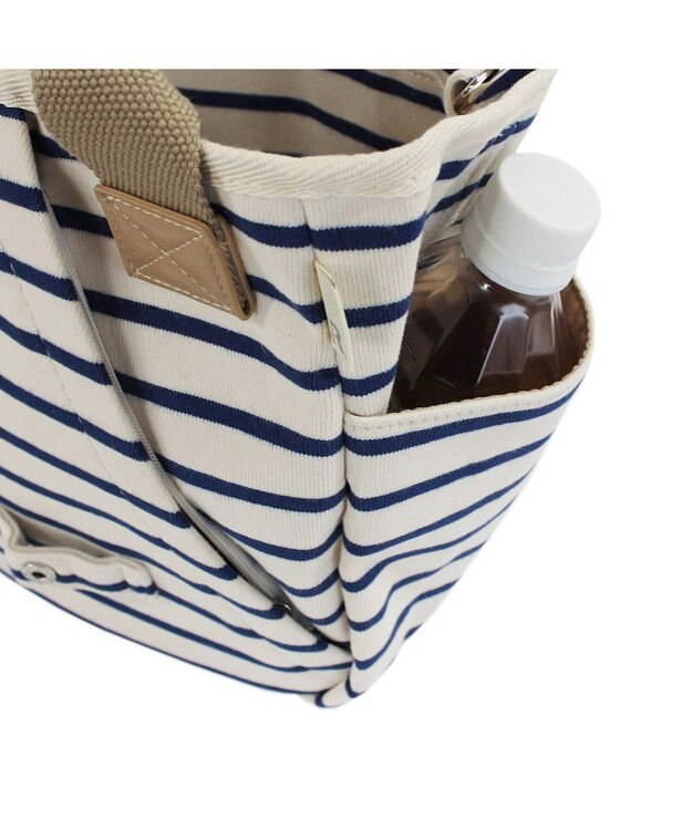 ROOTOTE 3082【ポケット充実】NA.デリ.2WAY.テンジク-C 01：アイボリー×ブルー