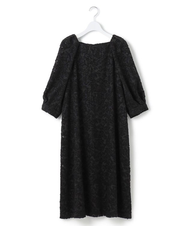 23区 S 【APPLAUDIR】シュエットジャカード ドレス ブラック系