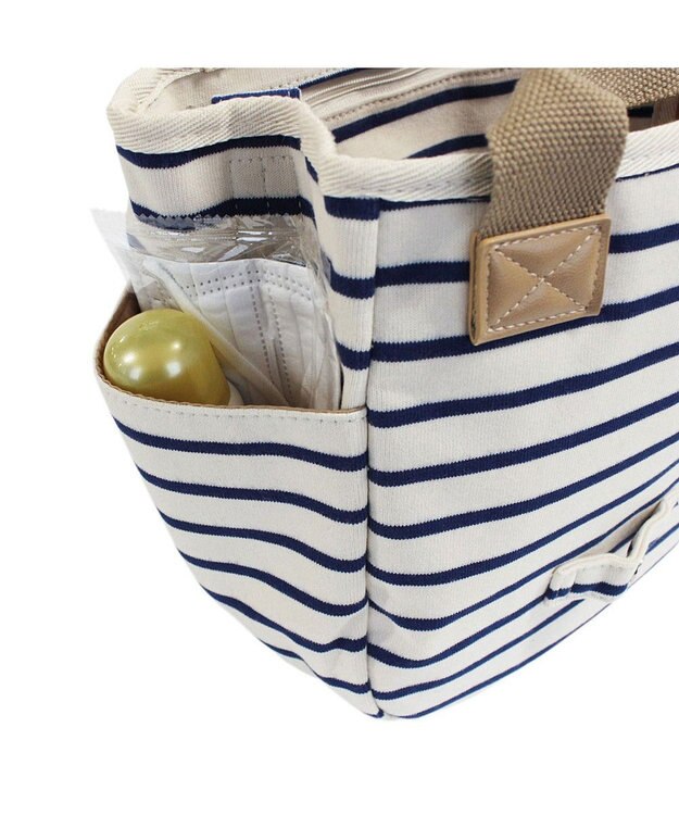 ROOTOTE 3082【ポケット充実】NA.デリ.2WAY.テンジク-C 01：アイボリー×ブルー