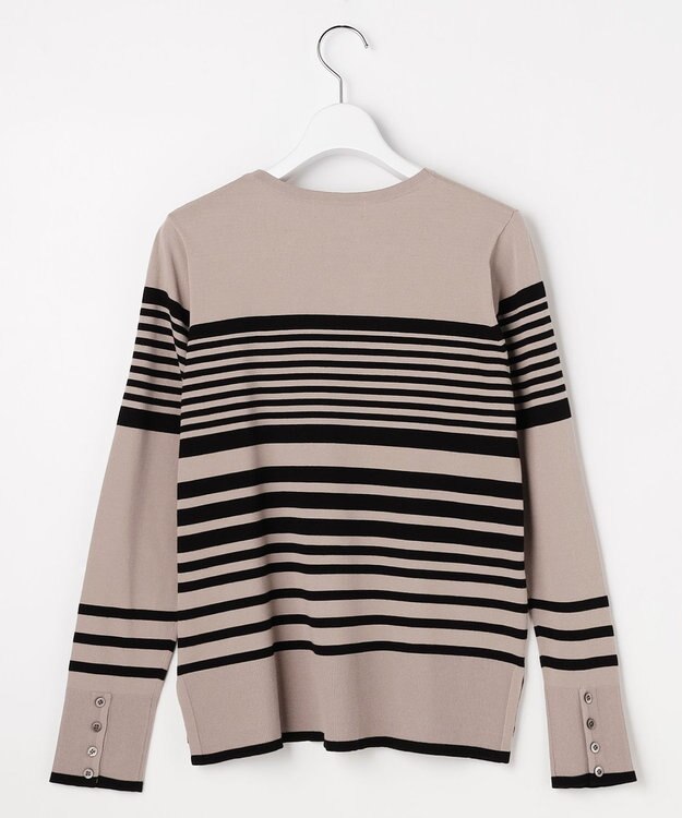 J.PRESS LADIES VIGODA ボーダー ニット モカ×ブラックボーダー系