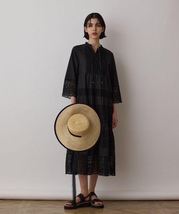 GRACE CONTINENTAL レースコンビワンピース ブラック