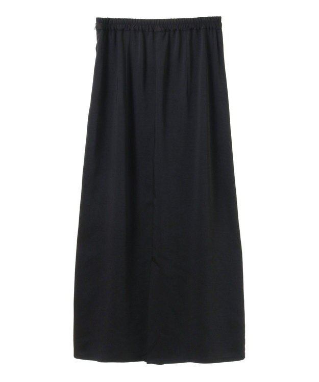 YECCA VECCA サテンロングスカート Black