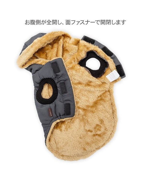 PET PARADISE ペットパラダイス 防寒フード付コート 中型犬 大型犬 ブラック