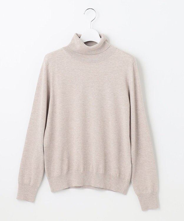 J.PRESS LADIES L 【洗える】PRINCE タートルネック ニット ベージュ系